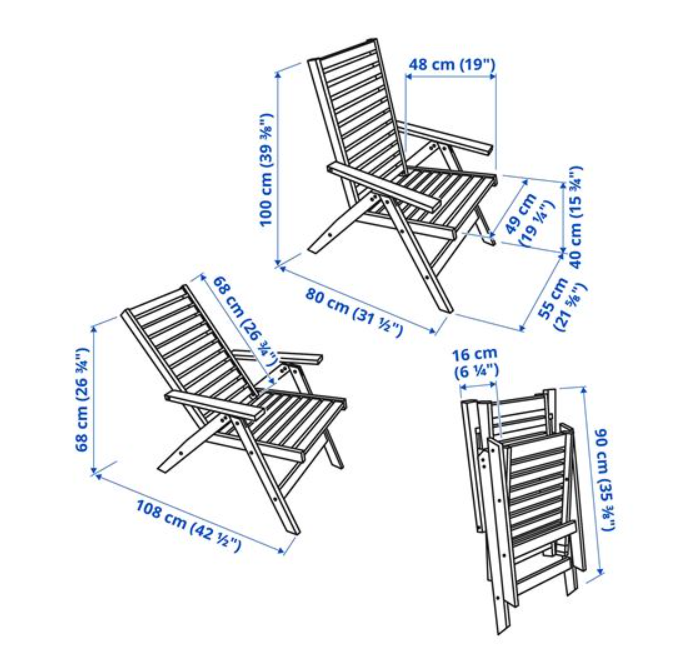 Ikea Applarö Ayarlanabilir Sandalye, Kahverengi